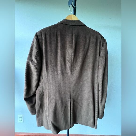 JoS Bank Men’s Brown Corduroy Blazer Sportcoat - 46R/XL - Picture 8 of 10